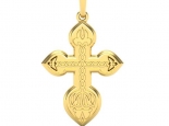 תליון צלב מעוצב Gold Cross Pendant