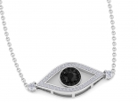 תליון עין עם יהלום שחור