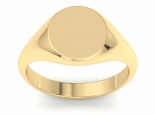 טבעת חותם זהב קלאסית לגבר ולאישה