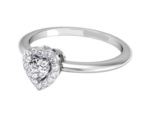 טבעת אירוסין לב