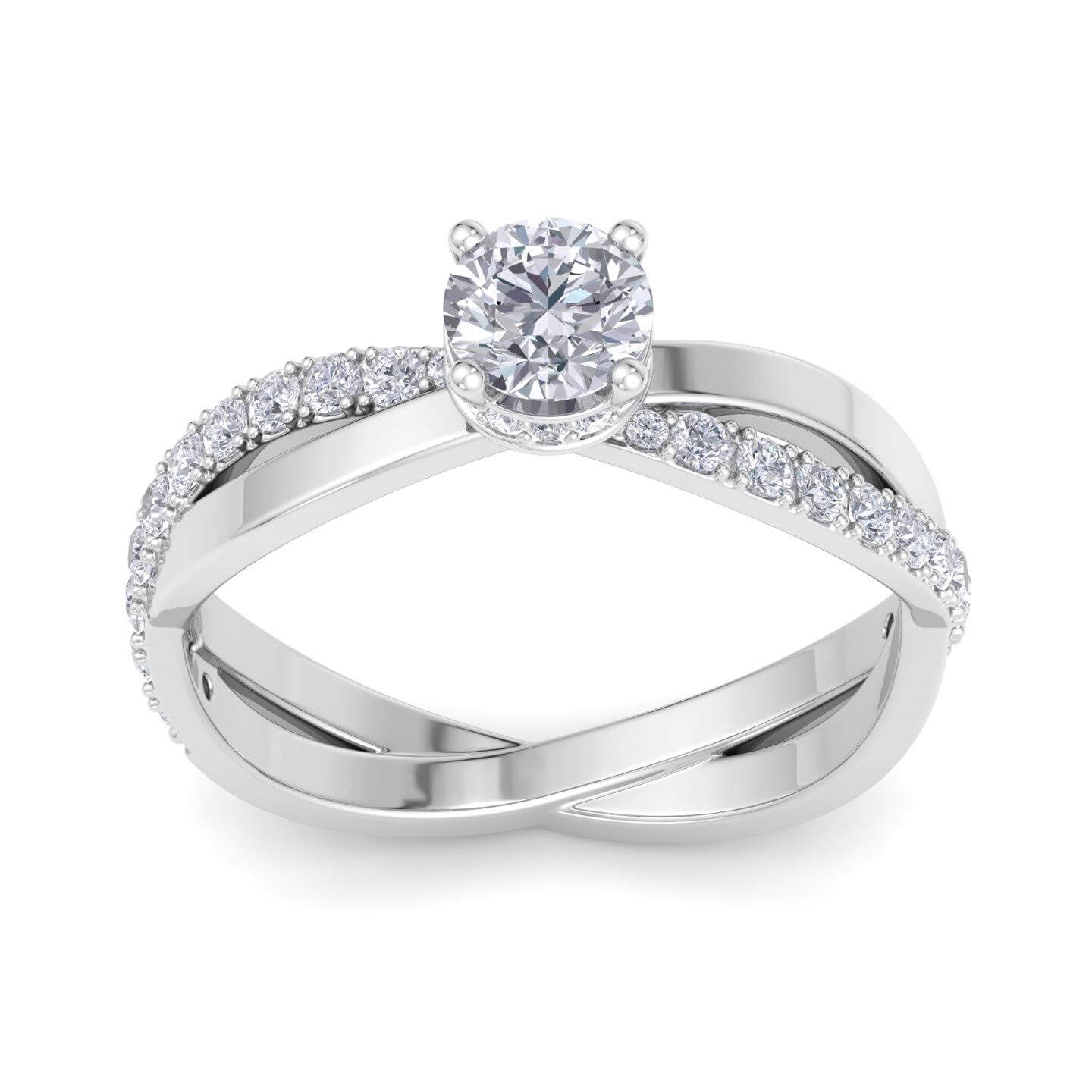 טבעת אירוסין טוויסט