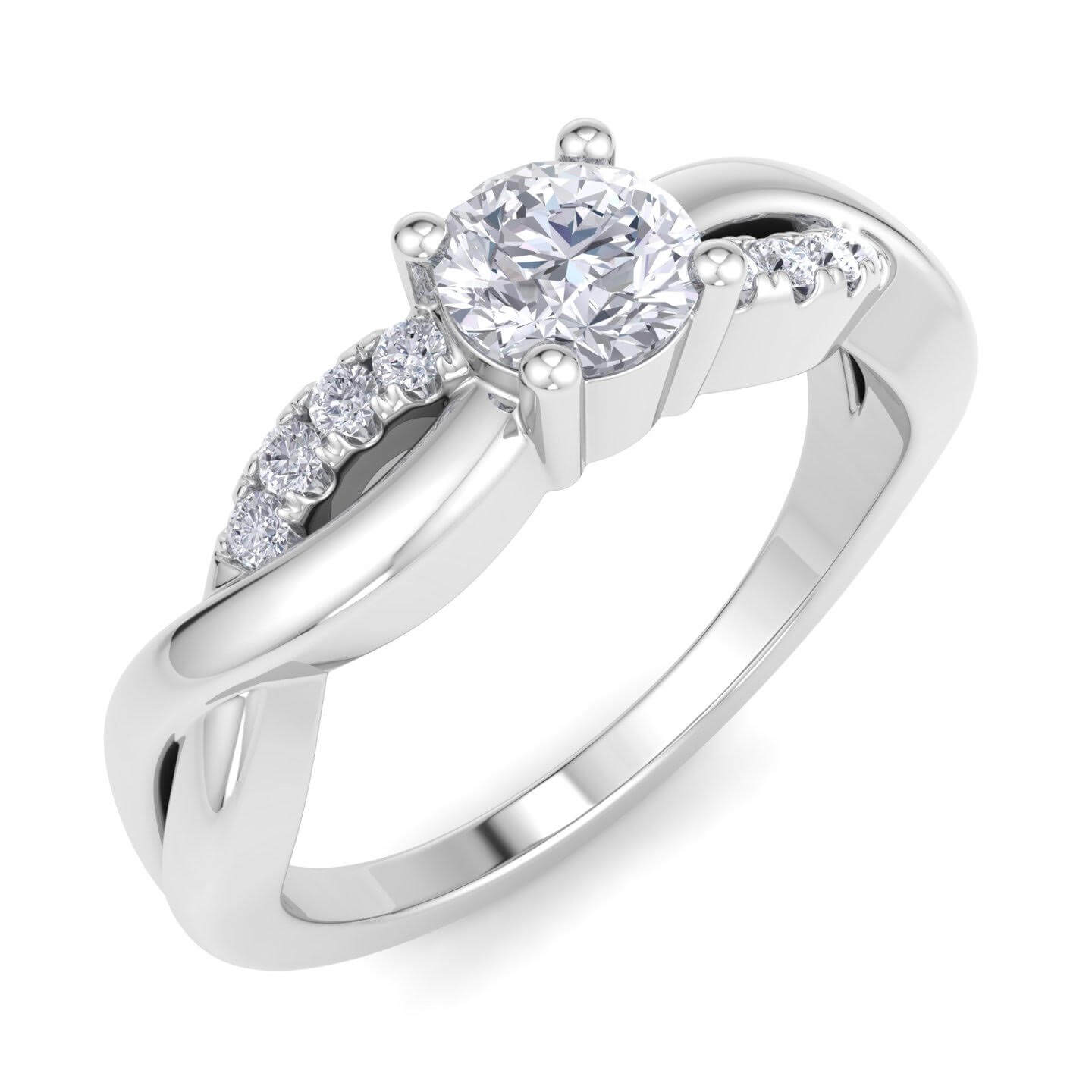 טבעת אירוסין טוויסט