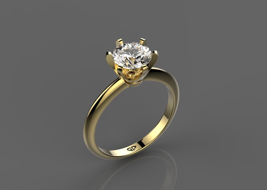 טבעת משובצת יהלומים