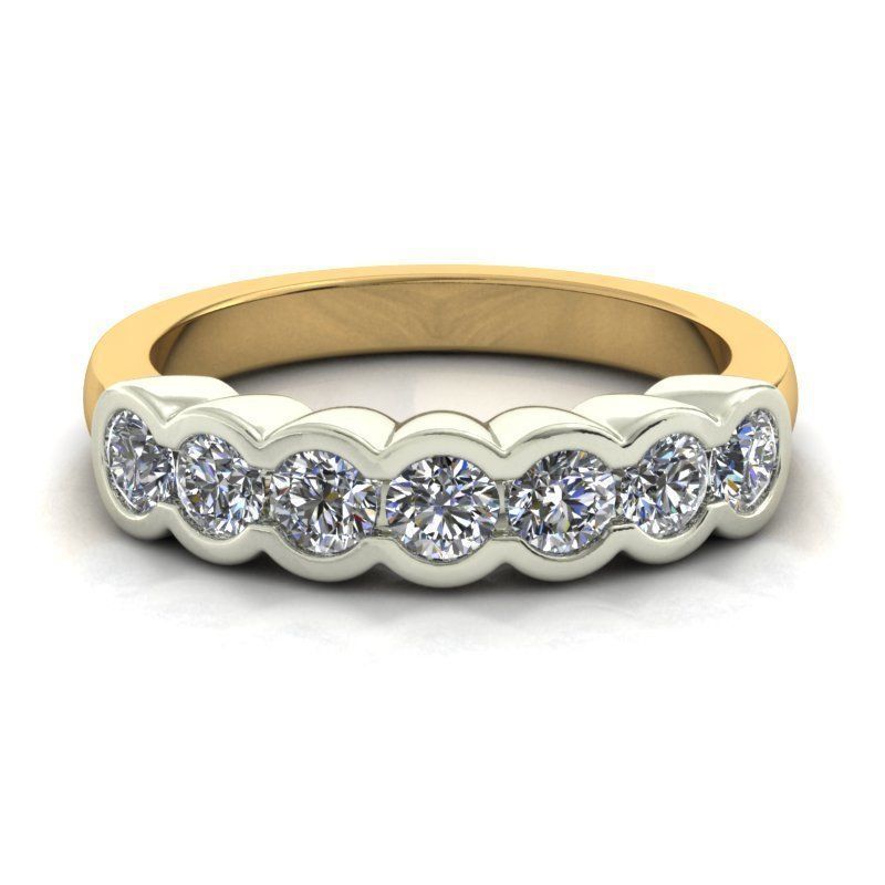 טבעת 7 יהלומים לאישה 